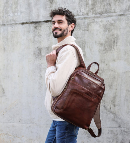 Grand sac à dos en cuir - L.A. Confidential