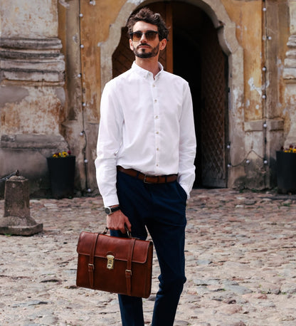 Porte-documents en cuir ceinturé, sac à dos convertible - The Glass Menagerie