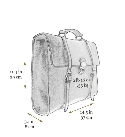 Porte-documents en cuir ceinturé, sac à dos convertible - The Glass Menagerie