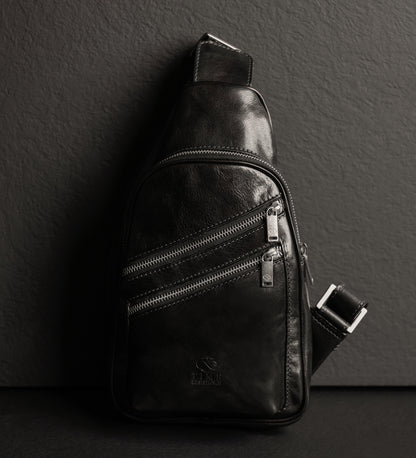 Leder Cross Body Bag Sling Bag - Catch-22