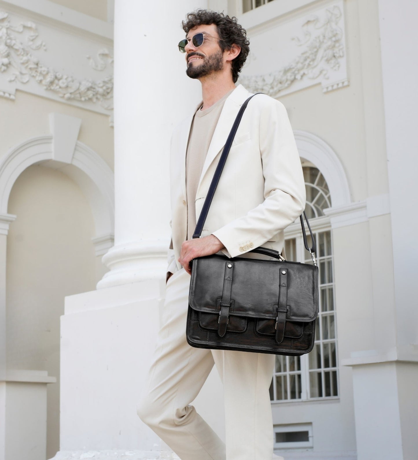 Leather Briefcase Backpack - A Midsummer Night's Dream
