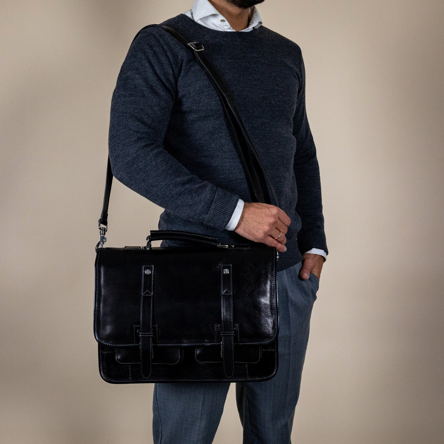 Leather Briefcase Backpack - A Midsummer Night's Dream