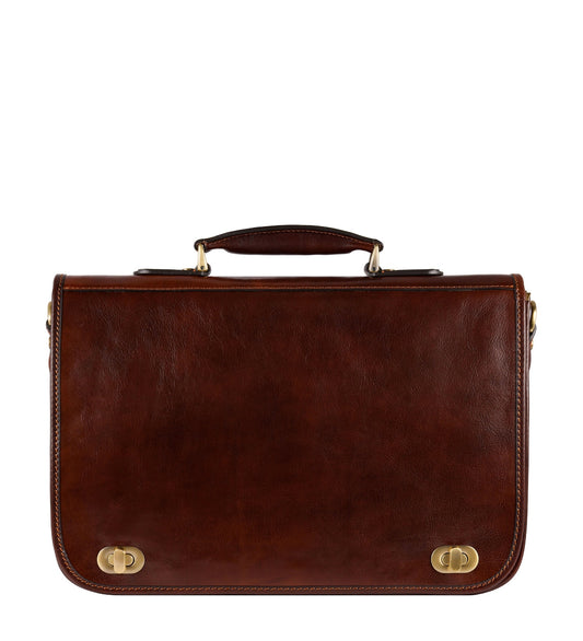 Sacoche en cuir pour ordinateur portable - Illusions