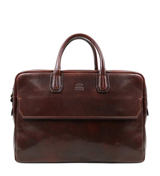 Grand sacoche en cuir pour ordinateur portable - Nostromo