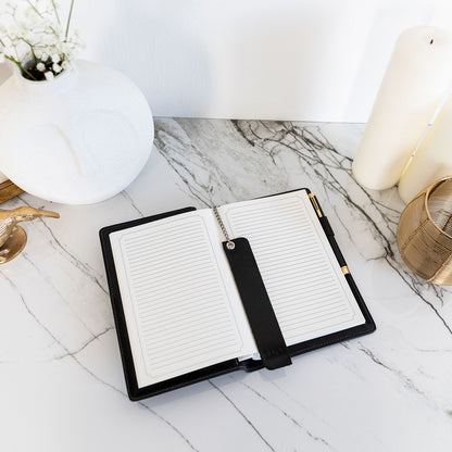 Leather Journal with Refillable A5 Notepad - The Diary of a Nobody Accessories Time Resistance   