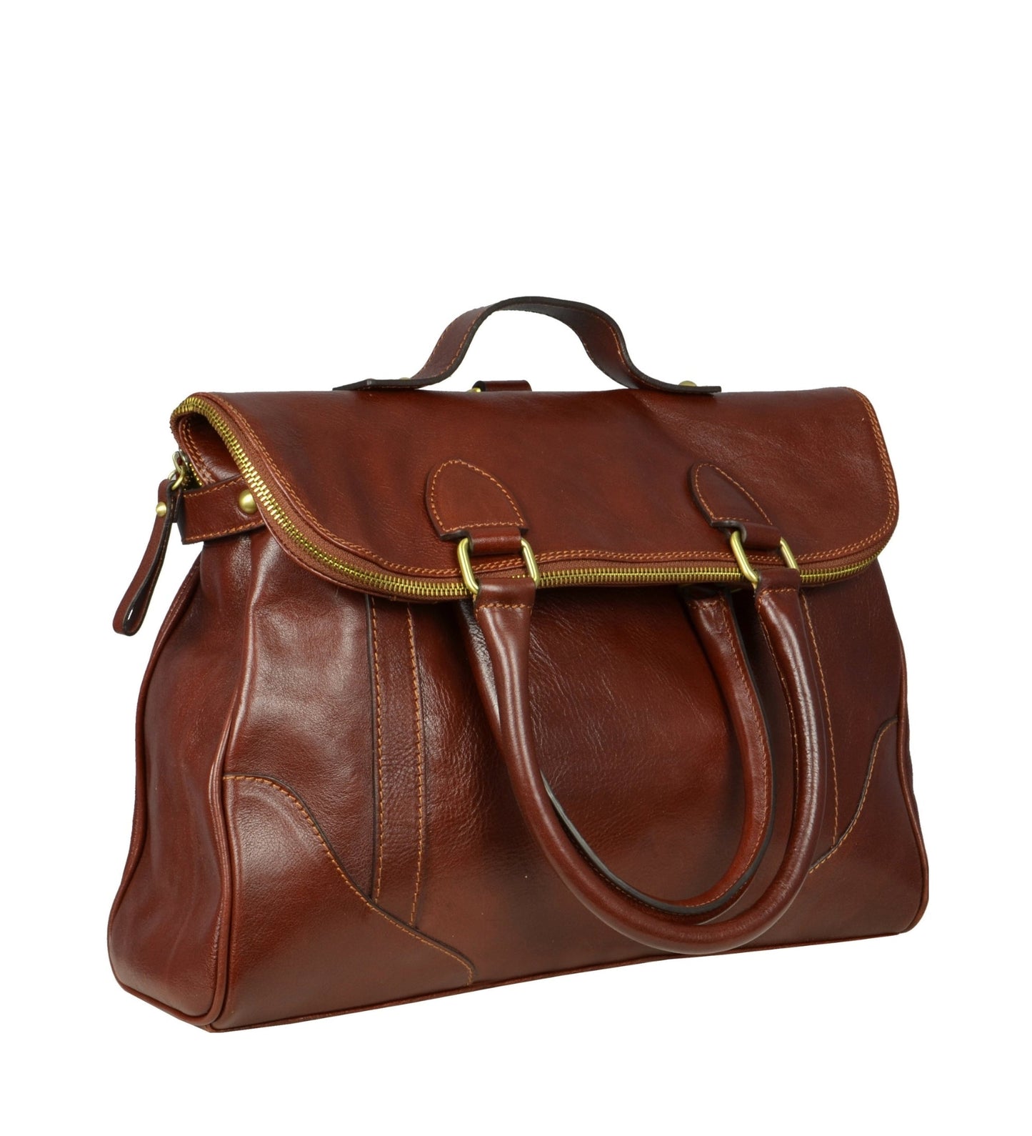 Sac à dos en cuir marron pour femmes - Charlotte's Web