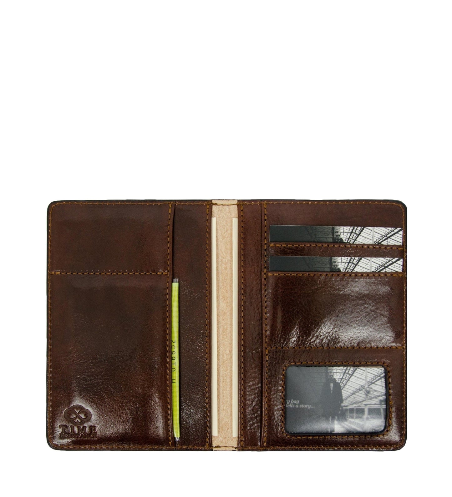 Porte-documents de voiture en cuir marron - Self-Reliance