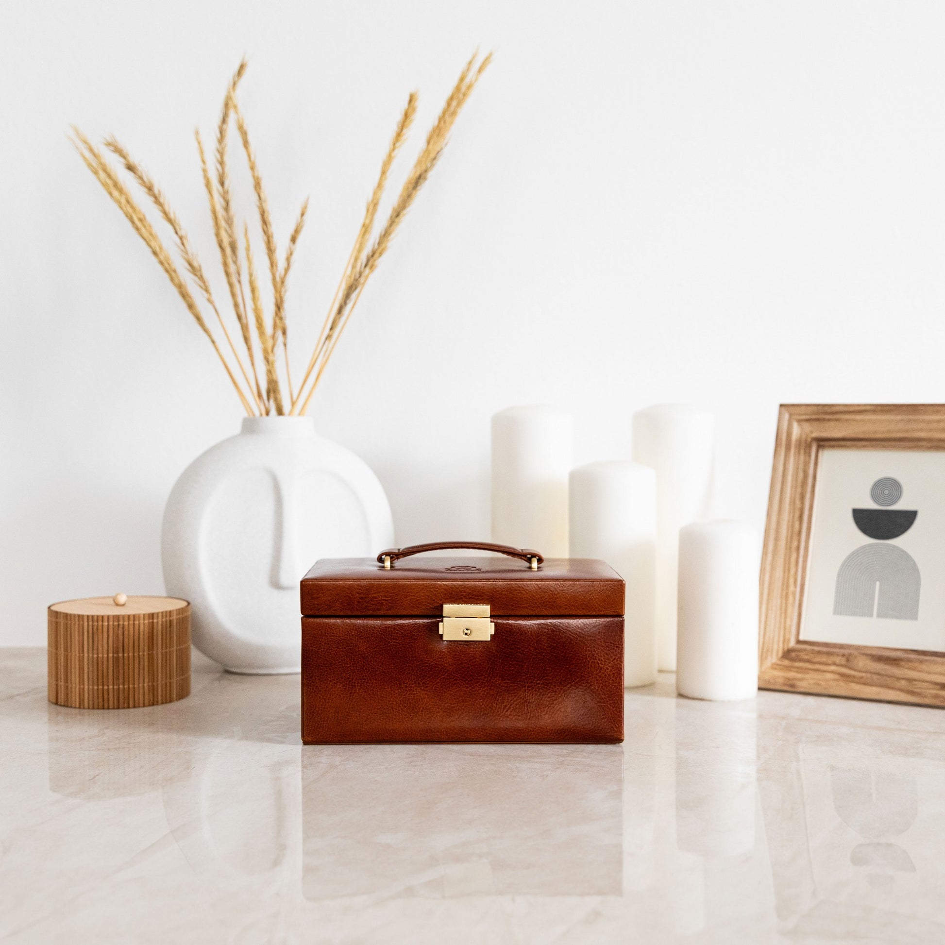 Leather Jewelry Box - Beloved Accessories Time Resistance   