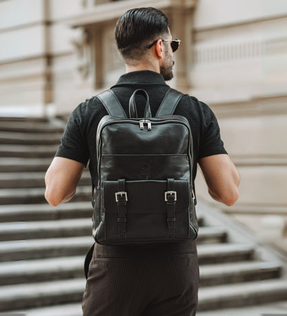 Großer Unisex-Lederrucksack - The Divine Comedy