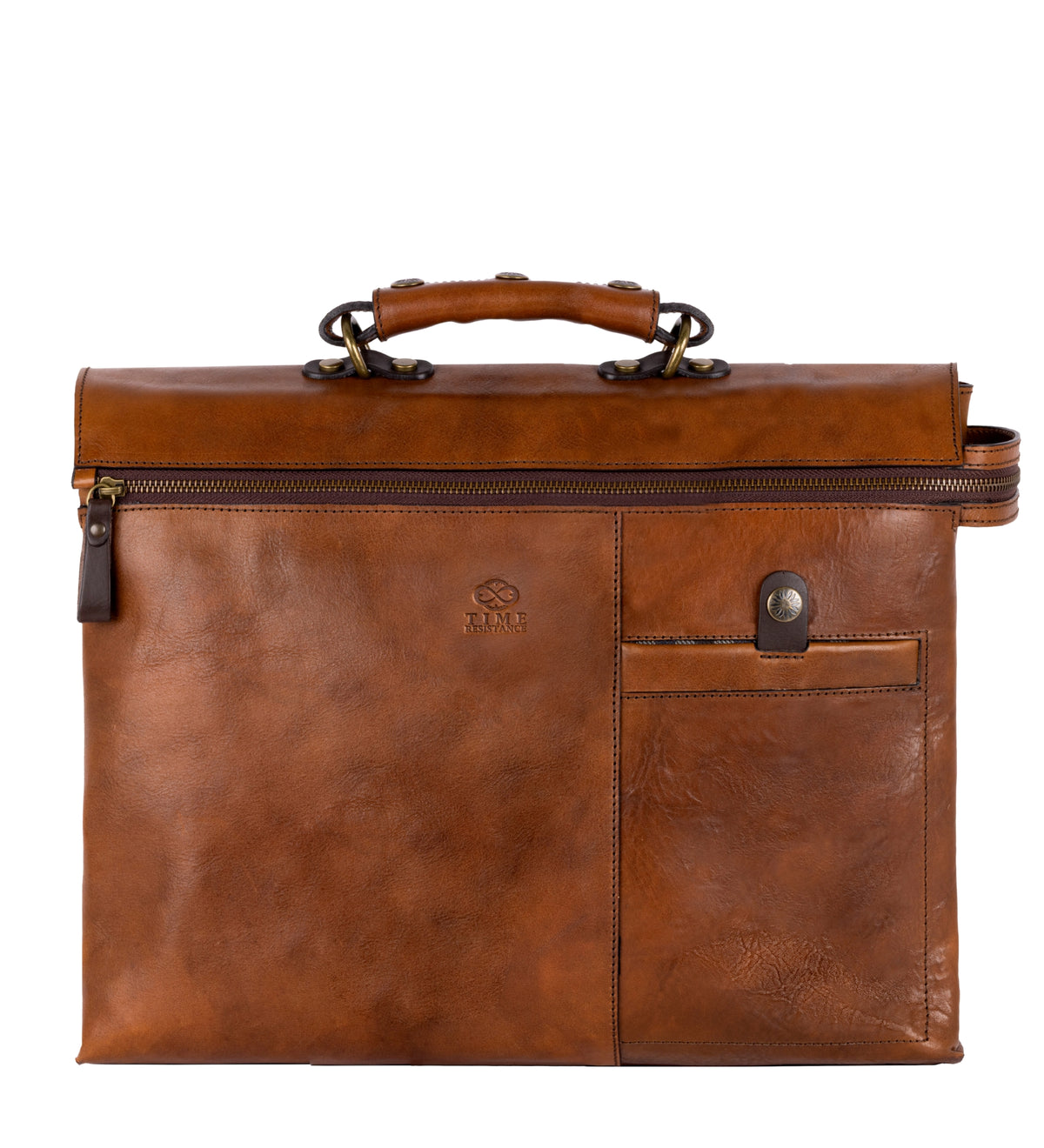 Brown Leather Briefcase Laptop Bag - From Here to Eternity