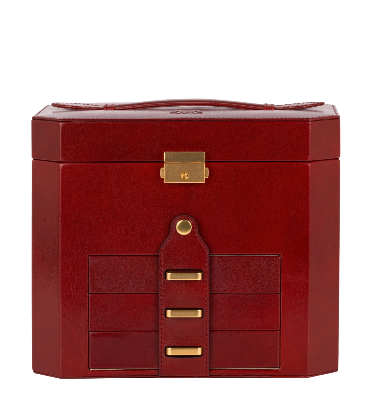 Large Leather Jewelry Box for Women - A Handful of Dust