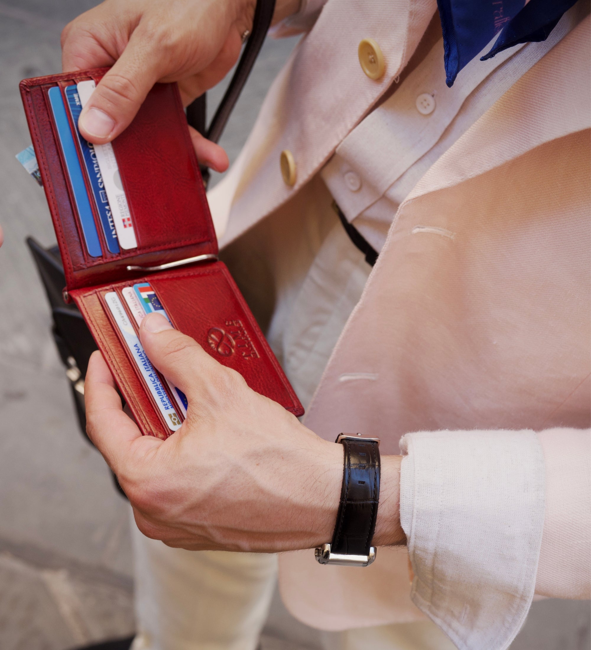 Leather Money Clip Wallet - The Outsider