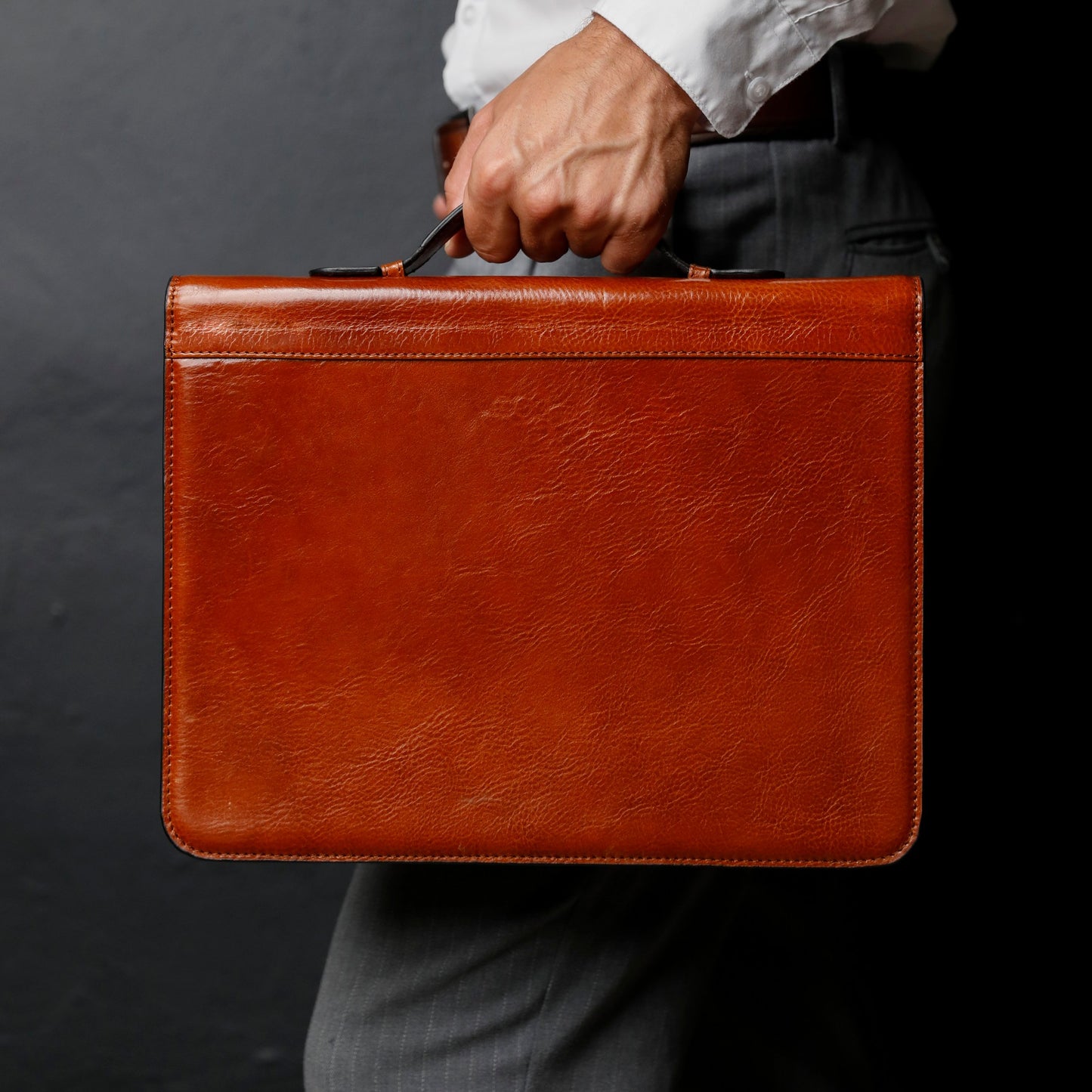 Leather Portfolio with Binder - Joy in the Morning