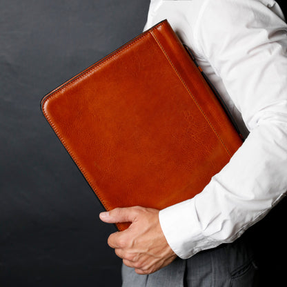 Leather Portfolio with Binder - Joy in the Morning