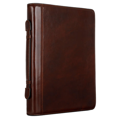 Leather Portfolio with Binder - Joy in the Morning