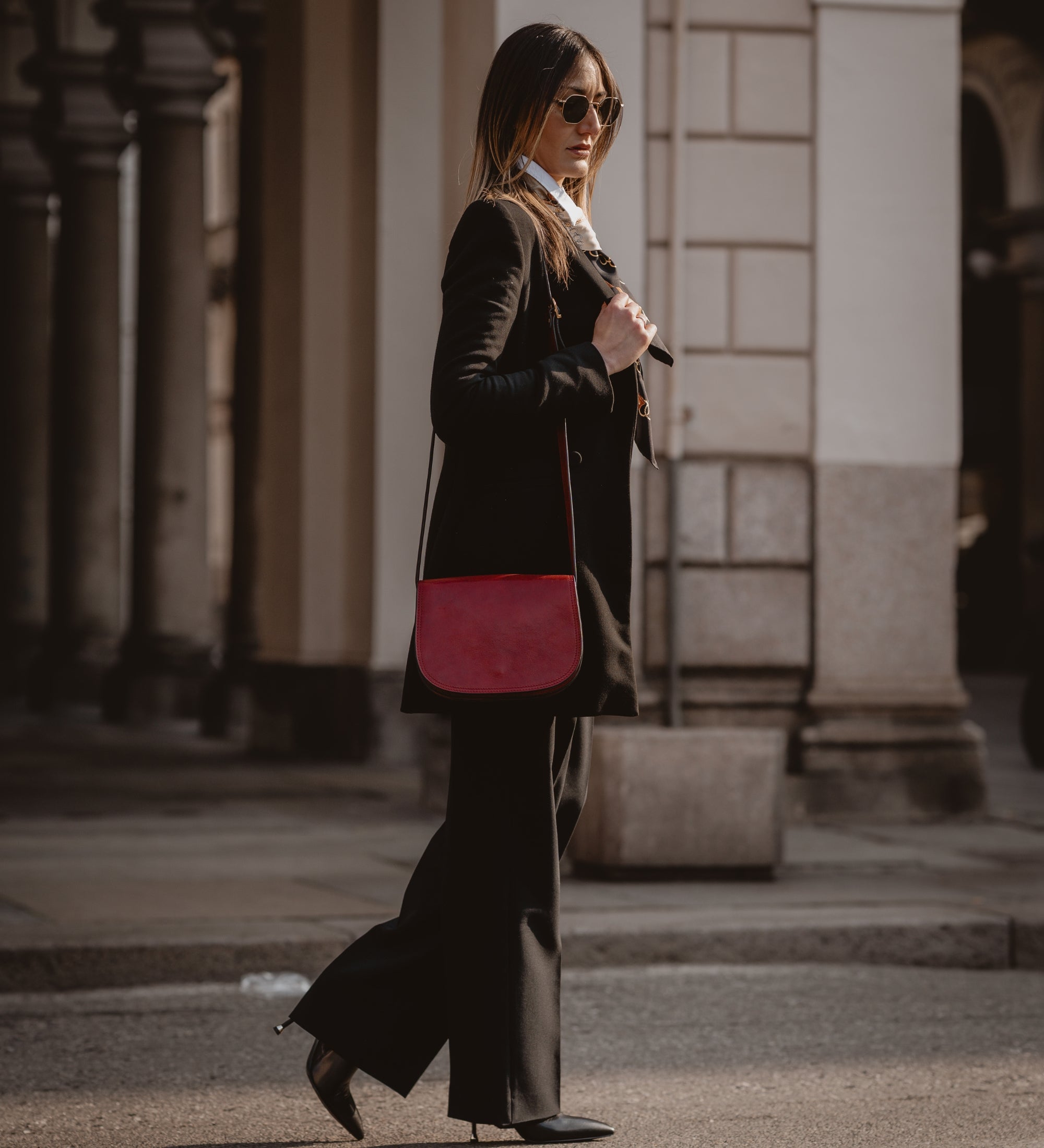 Leather Saddle Bag for Women - Moonfleet