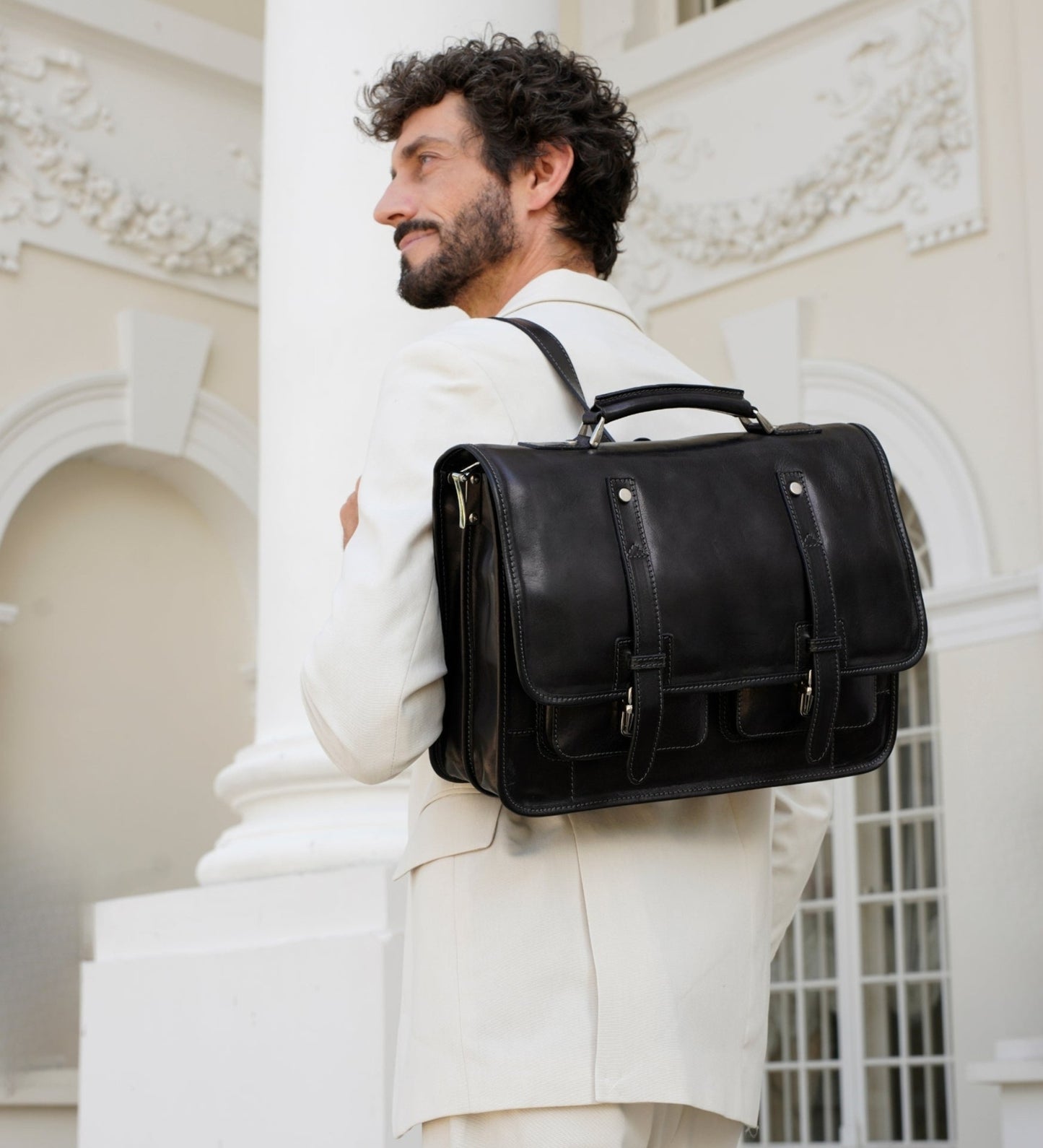 Leather Briefcase Backpack - A Midsummer Night's Dream