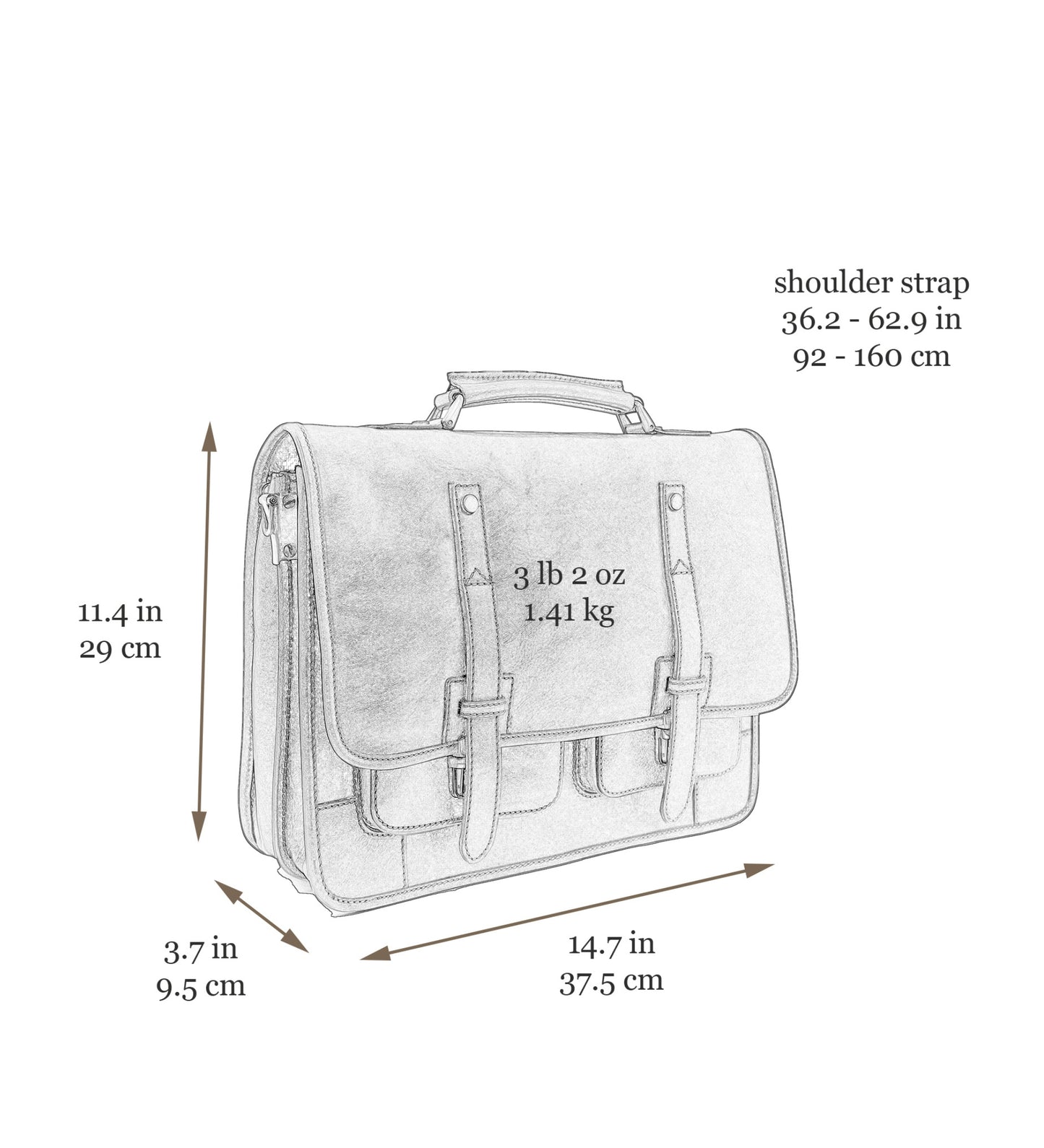 Leather Briefcase Backpack - A Midsummer Night's Dream