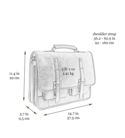 Leather Briefcase Backpack - A Midsummer Night's Dream