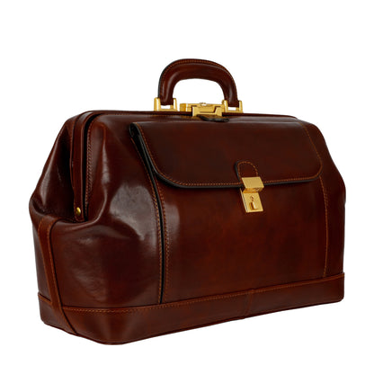 Large Italian Leather Doctor Bag - Hamlet