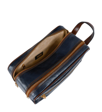 Leather Cosmetic Bag Dopp Kit - All the Kings Men