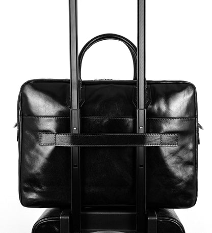 Grand sacoche en cuir pour ordinateur portable - Nostromo