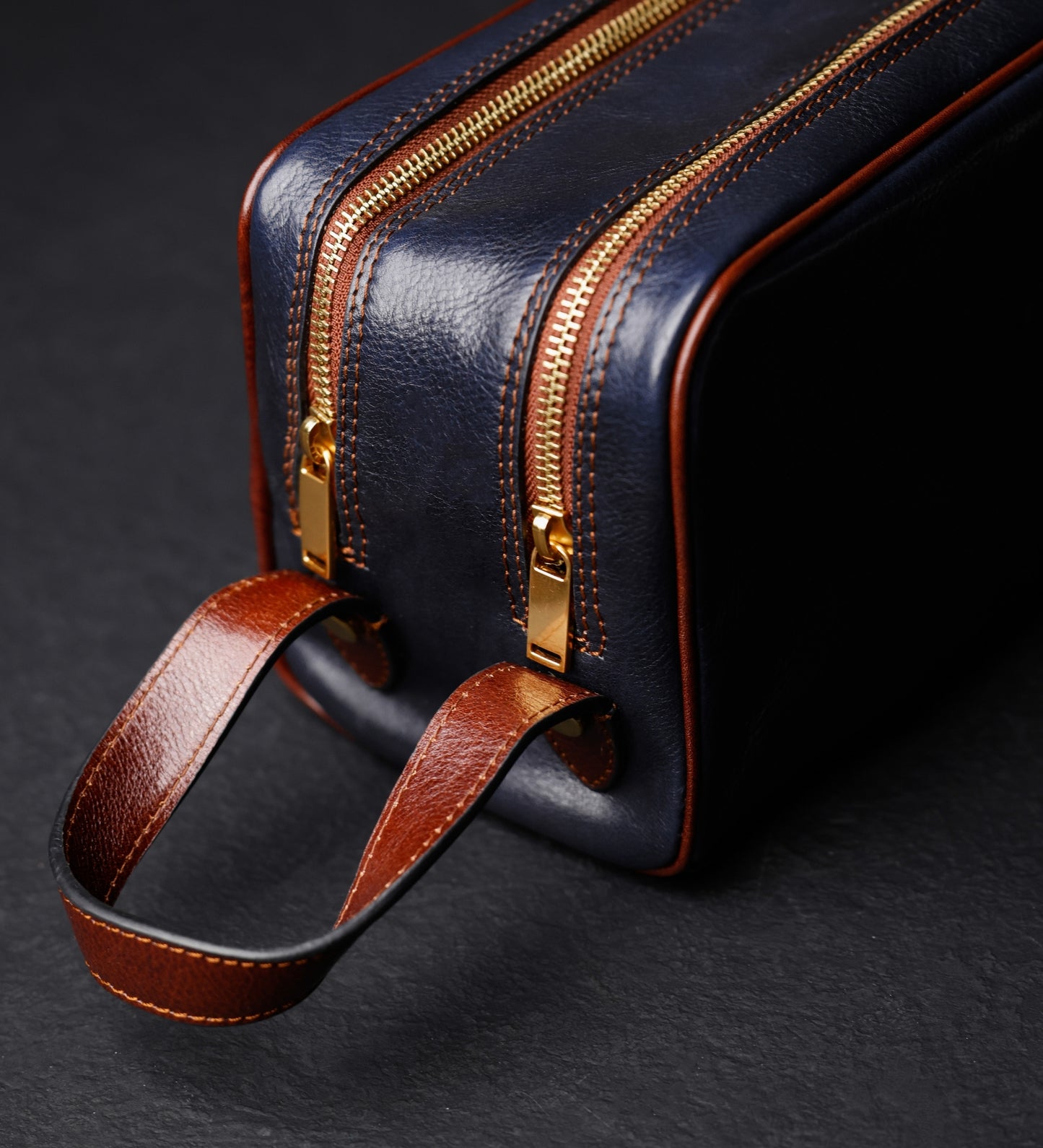 Leder-Kosmetiktasche Dopp Kit - All the Kings Men