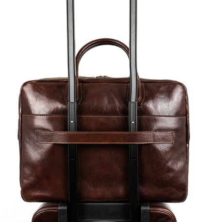 Grand sacoche en cuir pour ordinateur portable - Nostromo