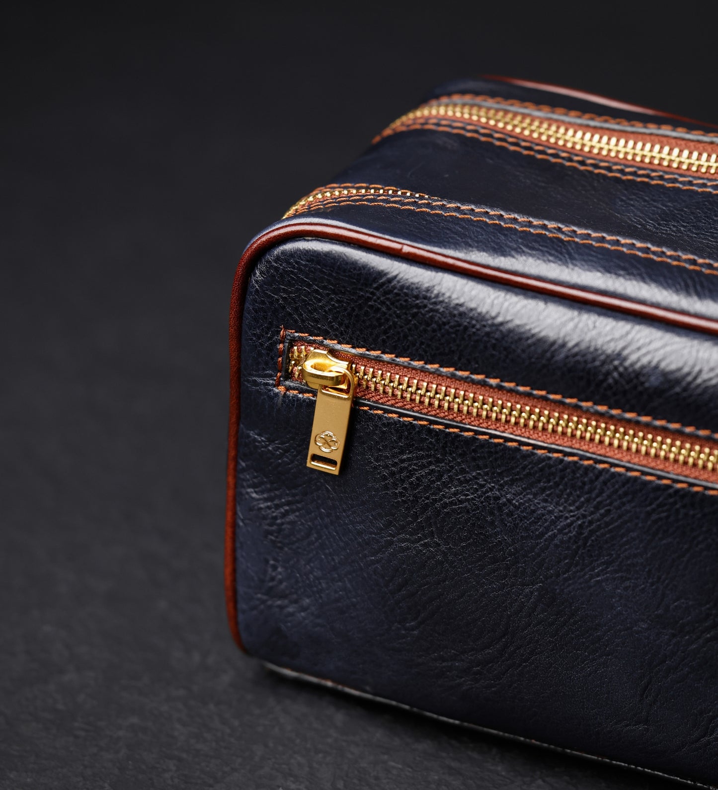 Leather Cosmetic Bag Dopp Kit - All the Kings Men