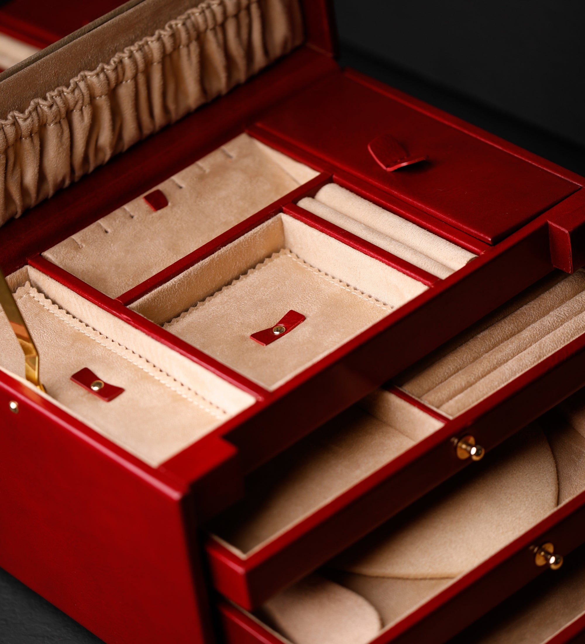 Large Leather Jewelry Box for Women - The Portrait of a Lady