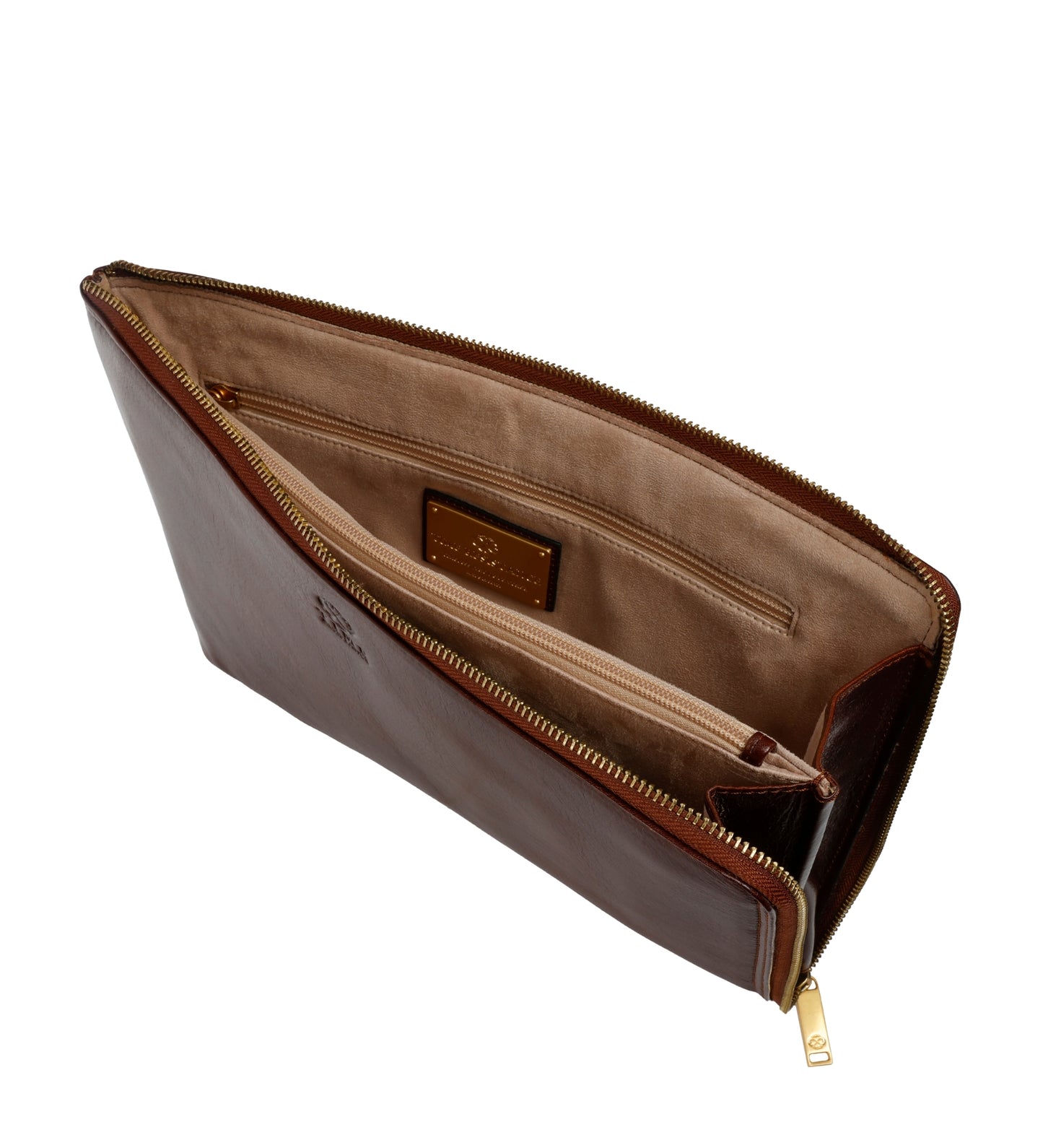 Pochette pour homme en cuir marron - The Brothers Karamazov