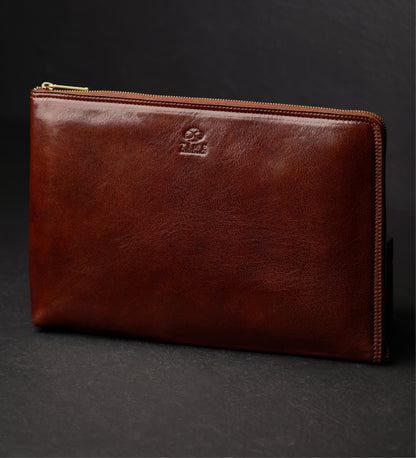 Pochette pour homme en cuir marron - The Brothers Karamazov