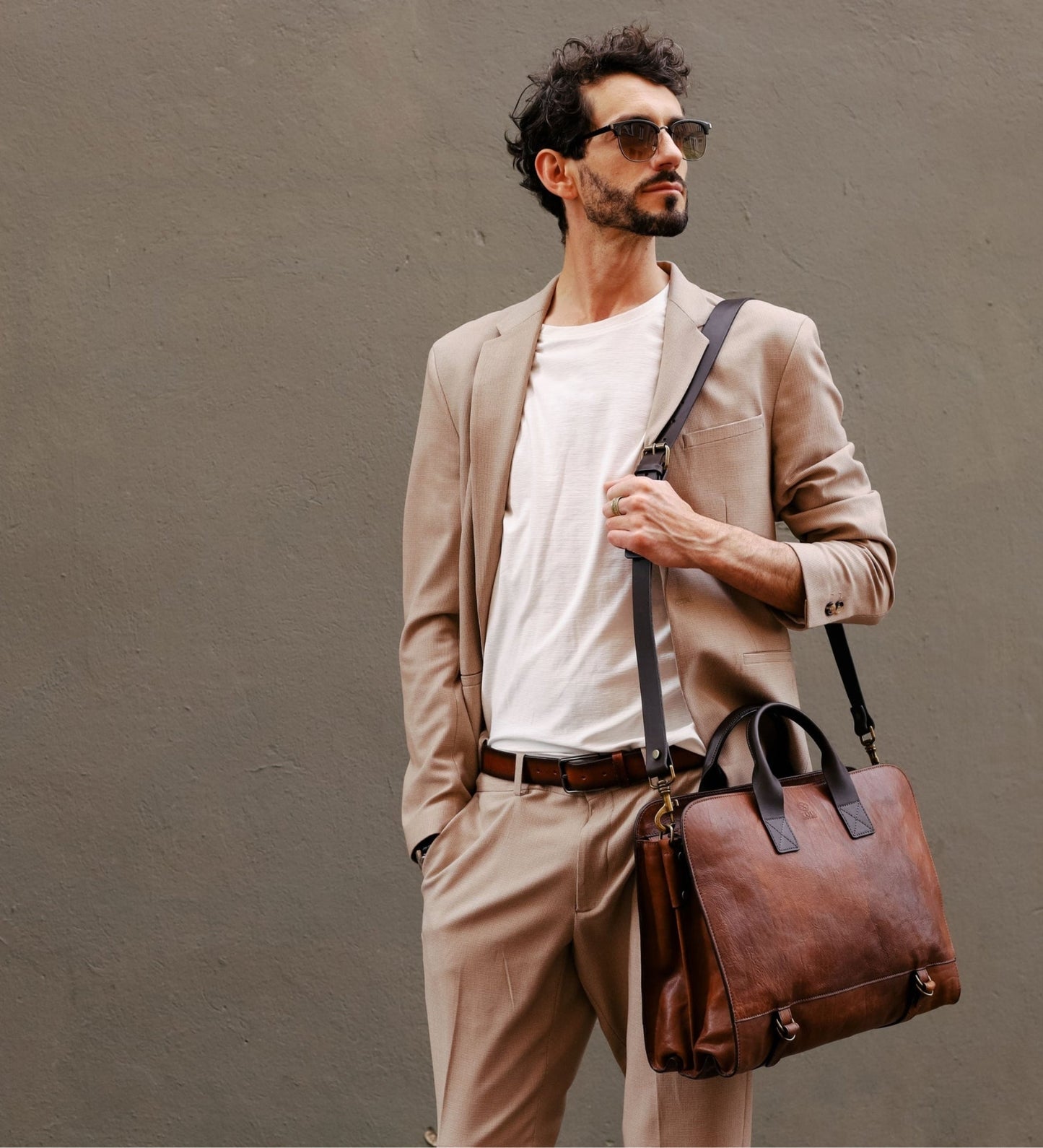 Porte-documents en cuir - Wide Sargasso Sea