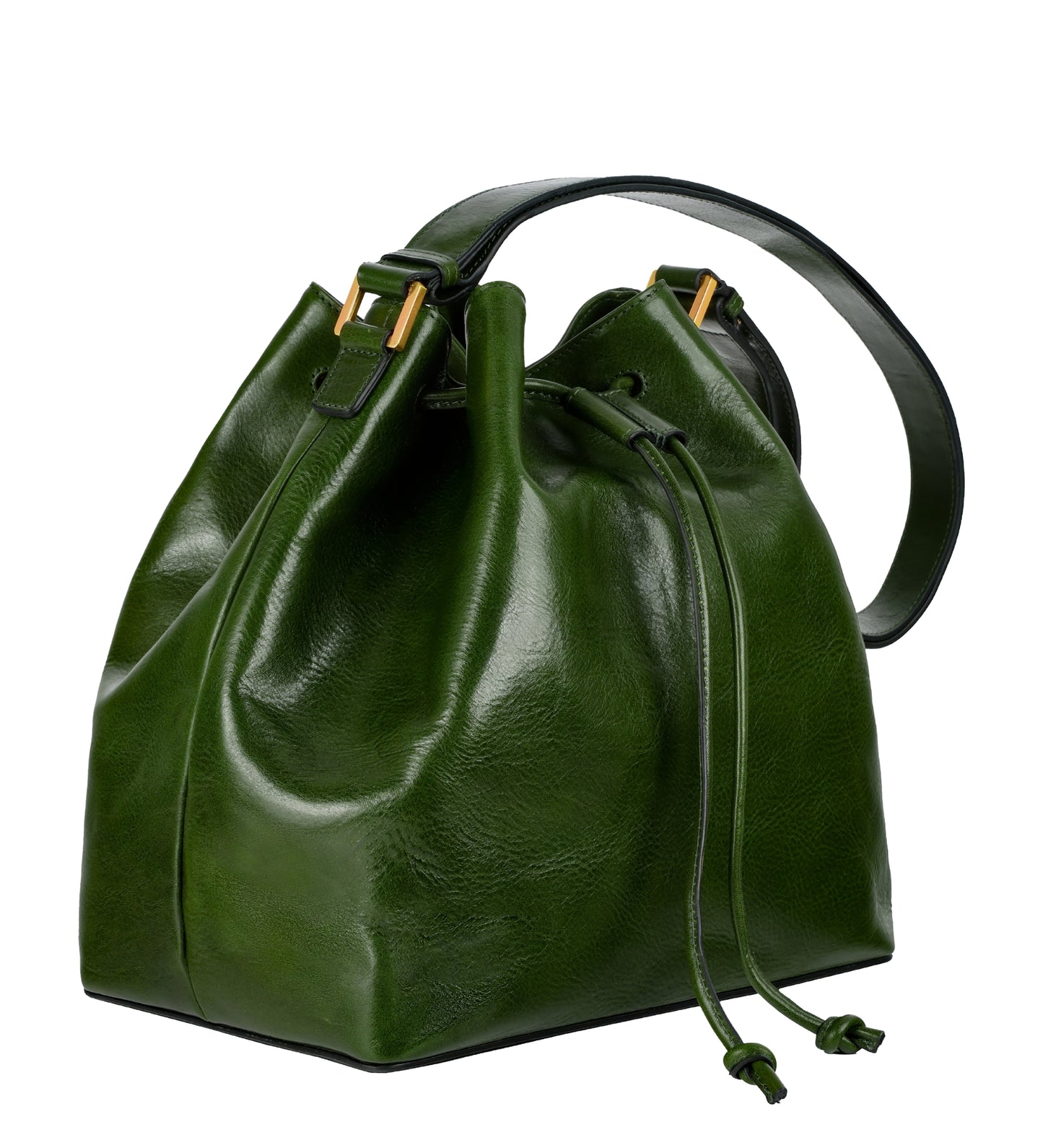 Leather Bucket Bag for Women - Sybil