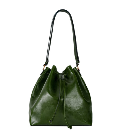 Leather Bucket Bag for Women - Sybil