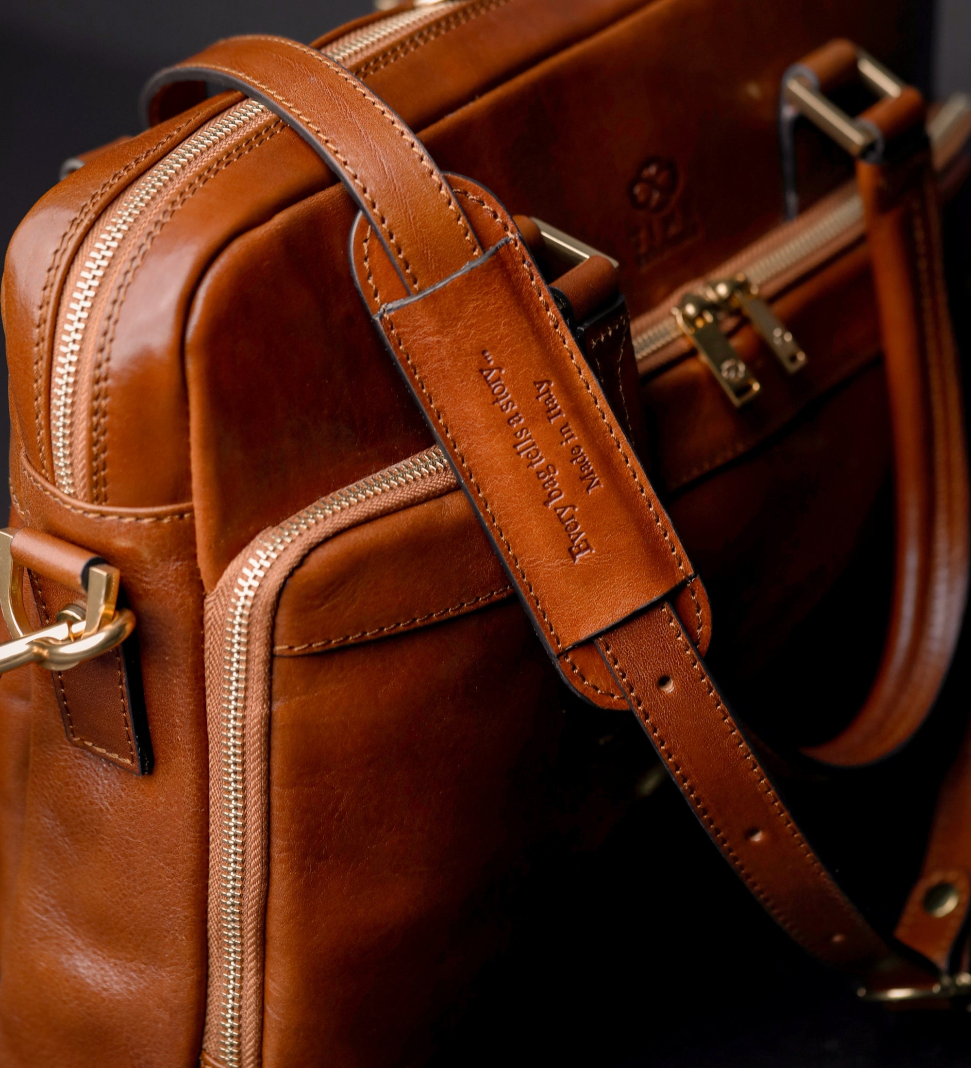 Womens Leather Briefcase Laptop Bag - Orlando