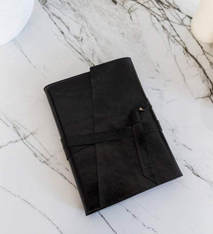 Womens Leather Journal with Refillable A5 Notepad - P.S. I Love You