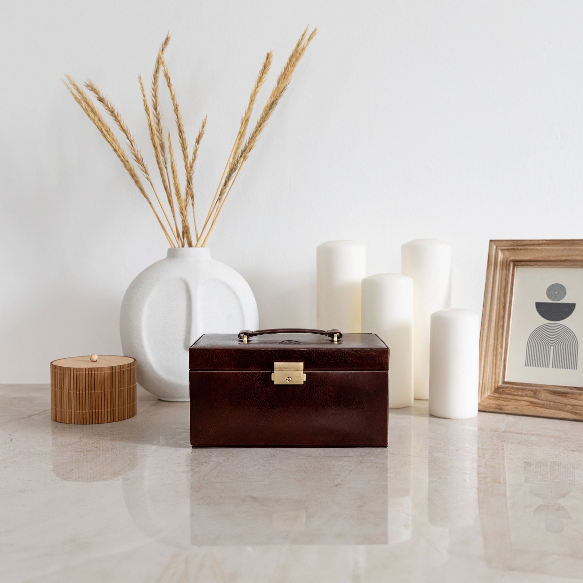 Leather Jewelry Box - Beloved Accessories Time Resistance   