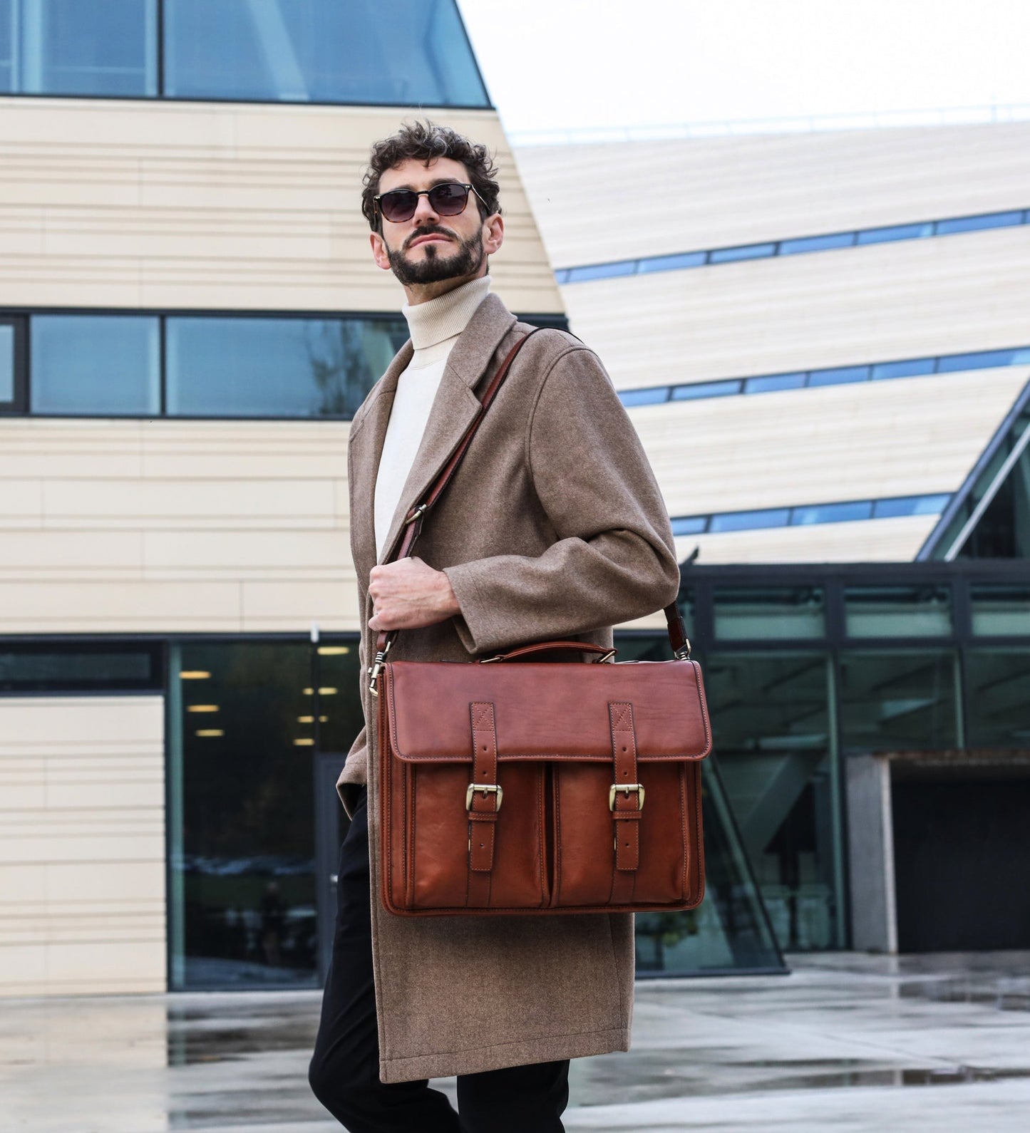 Porte-documents et sacoche en cuir - The Time Machine