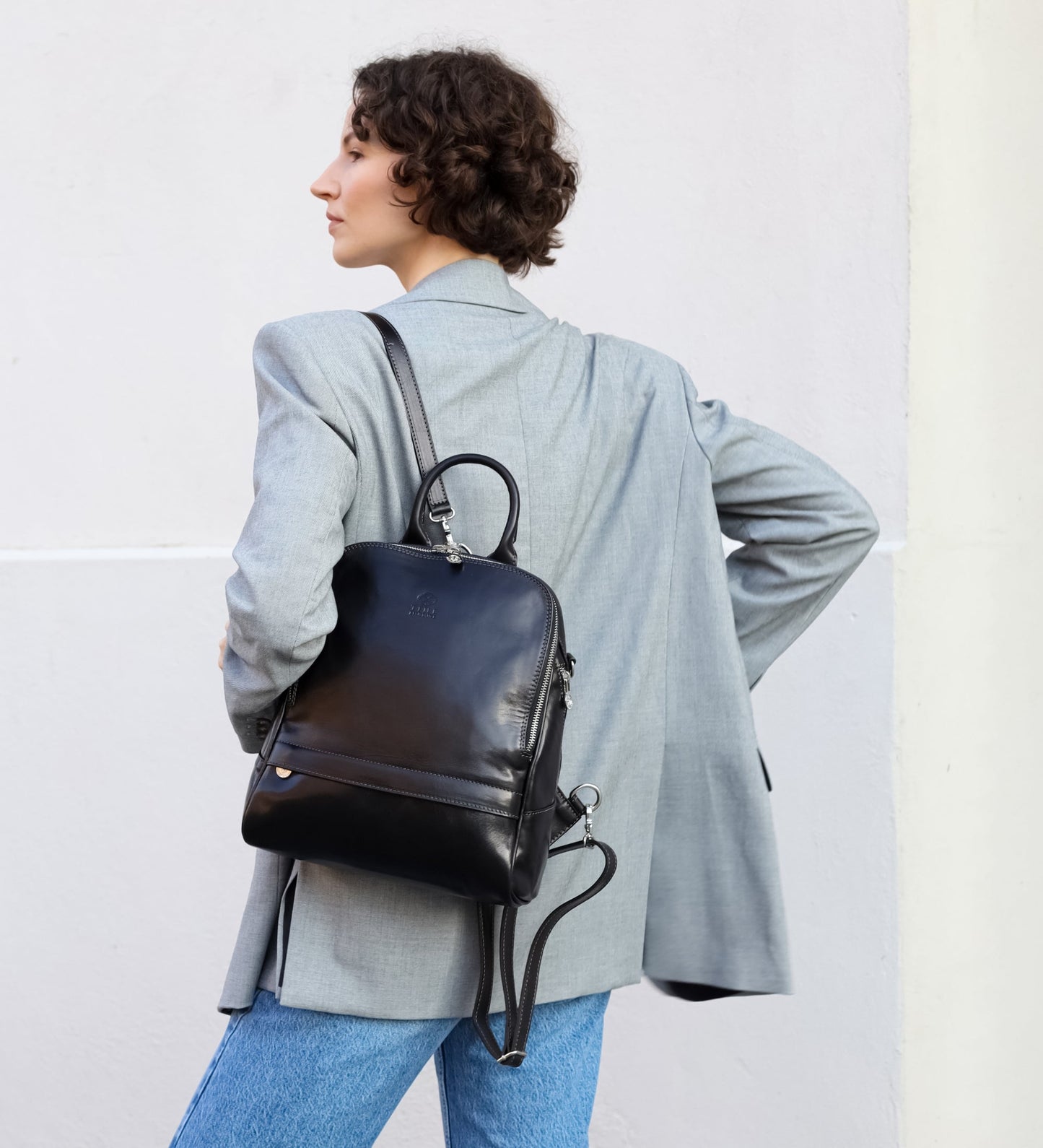 Sac à dos en cuir convertible pour femme - Regeneration