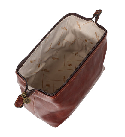 Trousse de toilette en cuir - Four Past Midnight