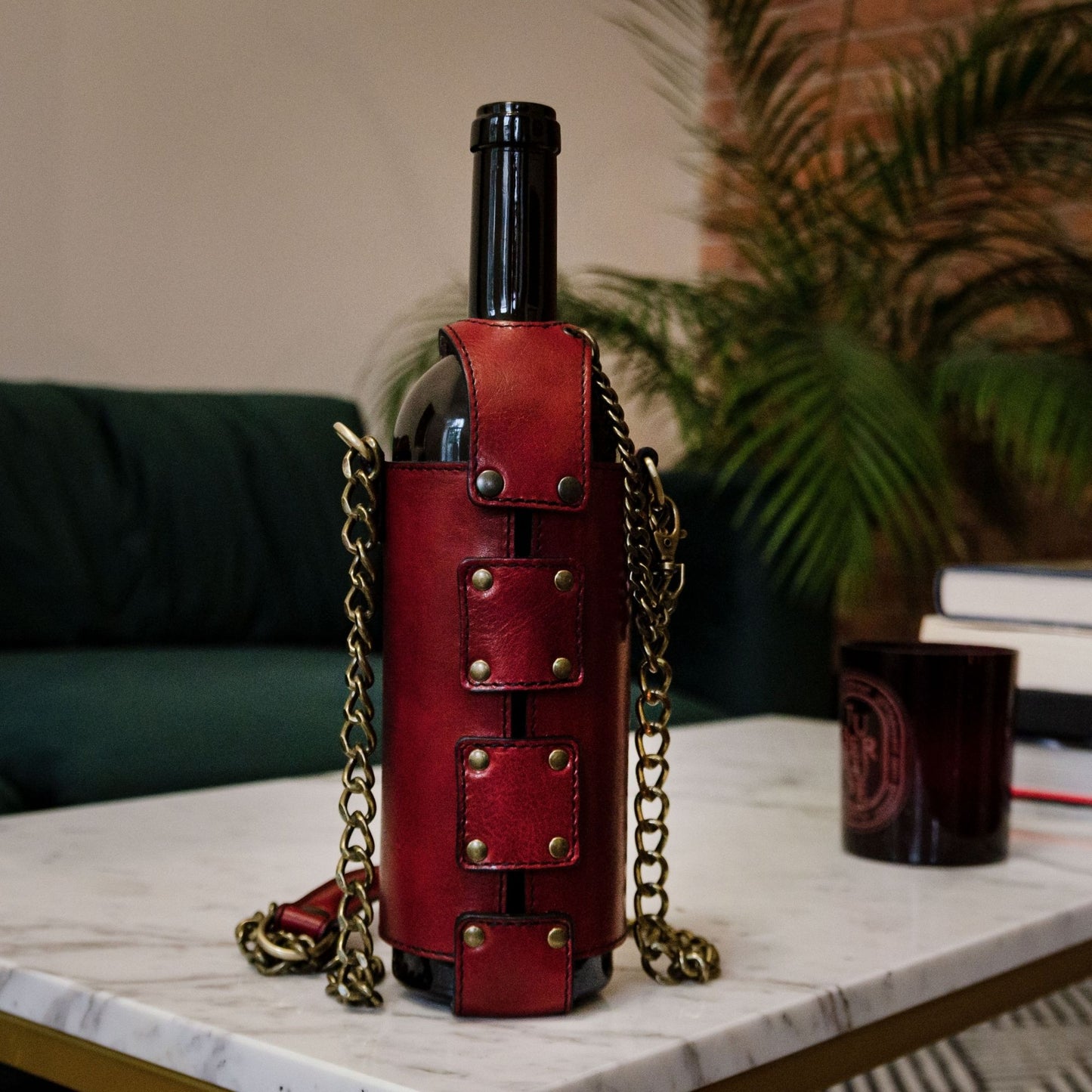 Leather Wine Tote - Saving Grapes