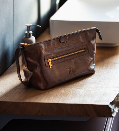 Trousse de toilette en cuir - Ragtime