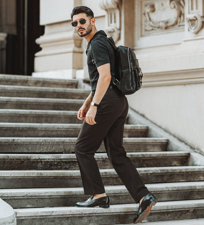 Großer Unisex-Lederrucksack - The Divine Comedy