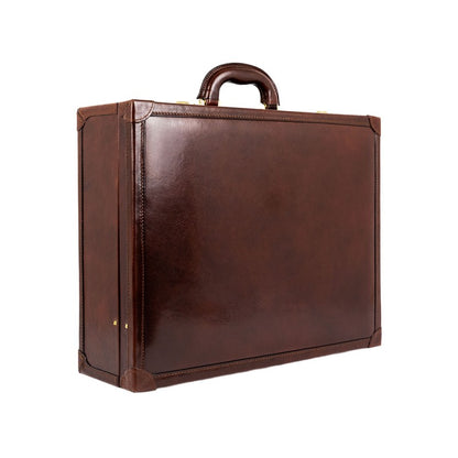 Large Leather Attaché Case Briefcase - Lord Jim Briefcase Time Resistance   