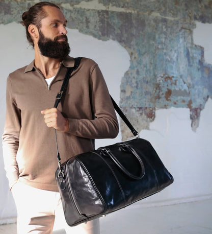 Sac de voyage fourre-tout en cuir - The Count of Monte Cristo