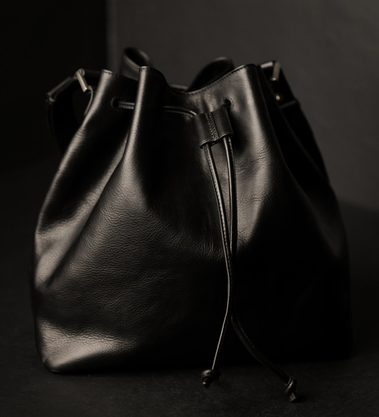 Leather Bucket Bag for Women - Sybil