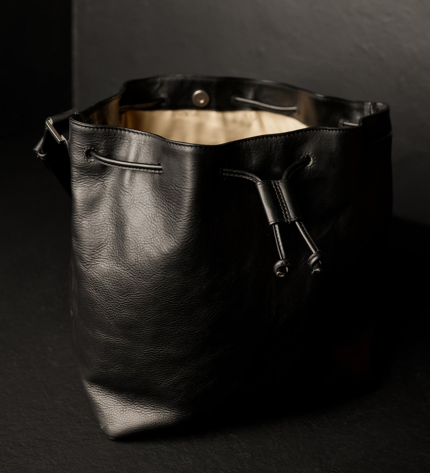 Leather Bucket Bag for Women - Sybil