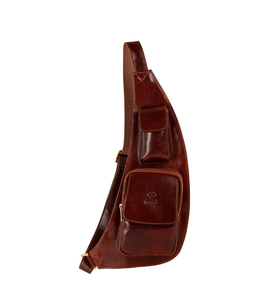 Sac besace en cuir - The Monk