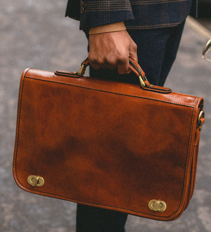 Sacoche en cuir pour ordinateur portable - Illusions